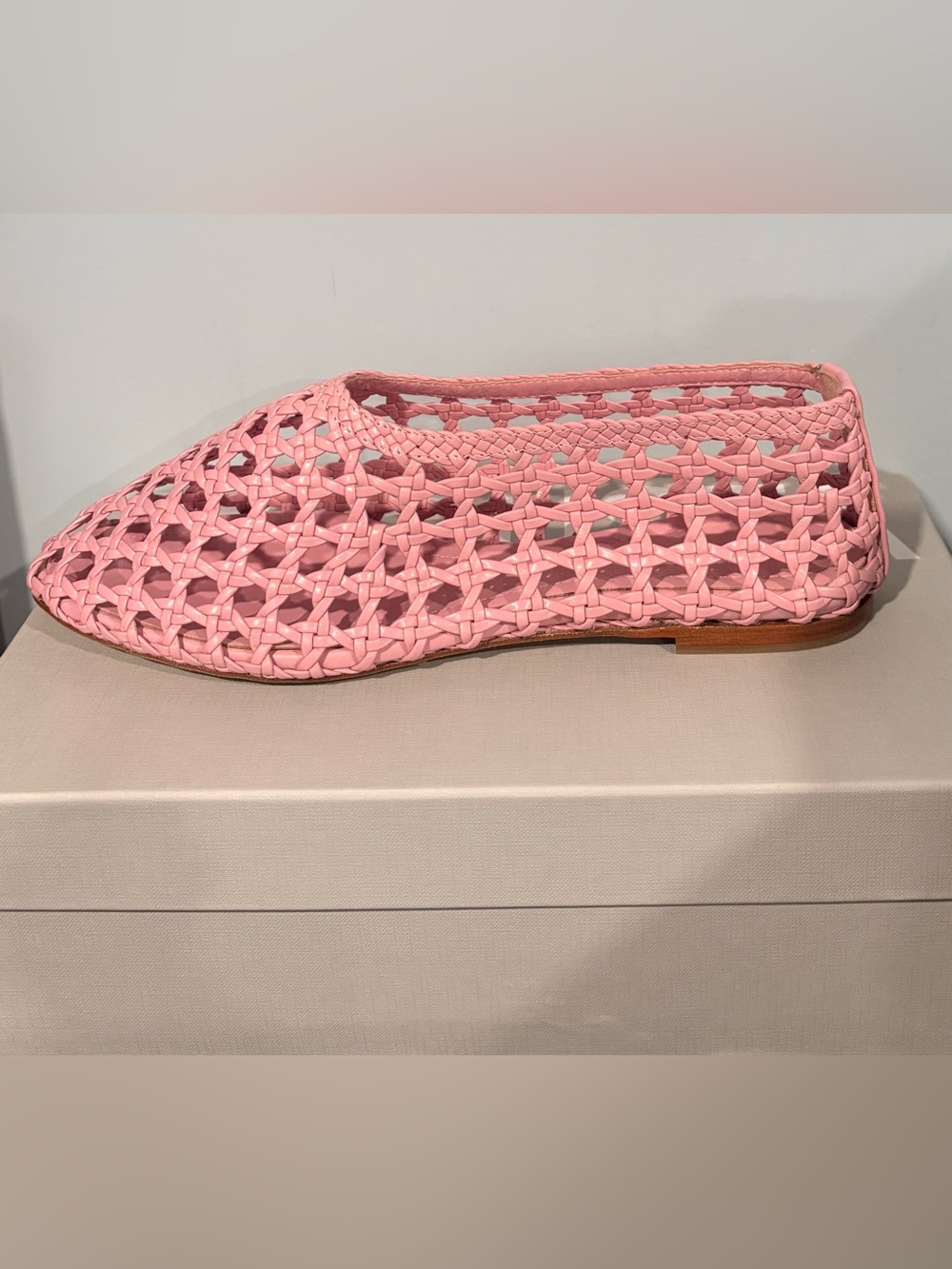 Augusta - Ava Woven Ballet Flat | color: pink : size: 39/8.5
